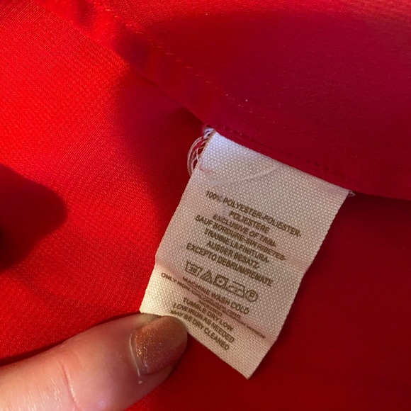 Free People red bohemian blouse M - Picture 7 of 7